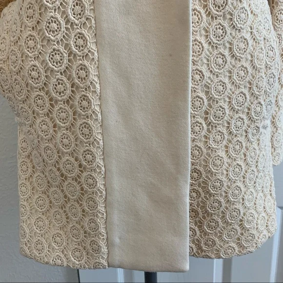 PIM & LARKIN size XS stunning cream jacket with crochet embroidery detail - Picture 16 of 16